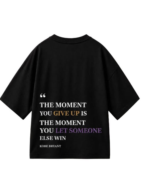 CLTCH Kobe Quote Box Fit T-Shirt Black back